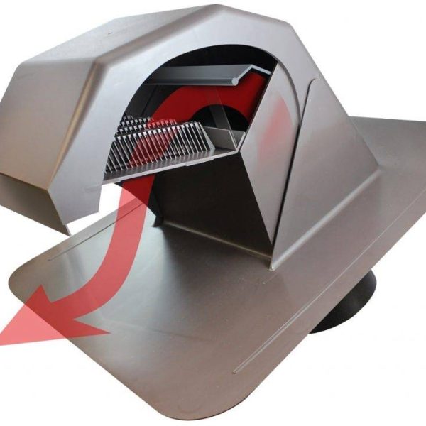 Duraflo Gooseneck Exhaust Vent - weatherwood