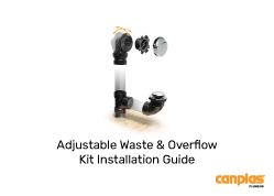 adjustable waste & overflow kit installation guide